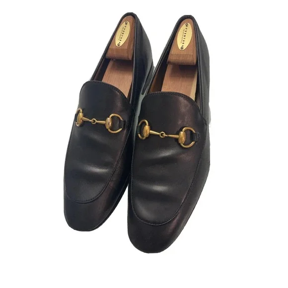 Gucci | Shoes | Gucci Brixton Black Leather Horsebit Mens 